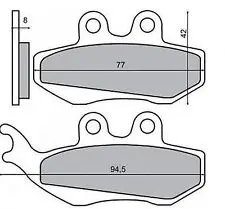 Placute frana Gilera Runner 180