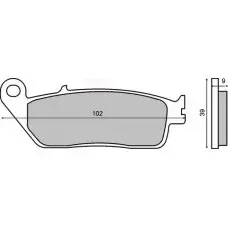 Placute frana (Kevlar) Honda CBR 600 95- 98 CBF 600 04- 05