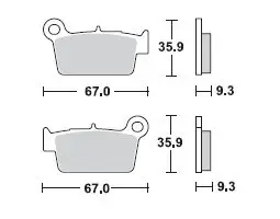 Placute frana offroad TRW Lucas MCB739EC