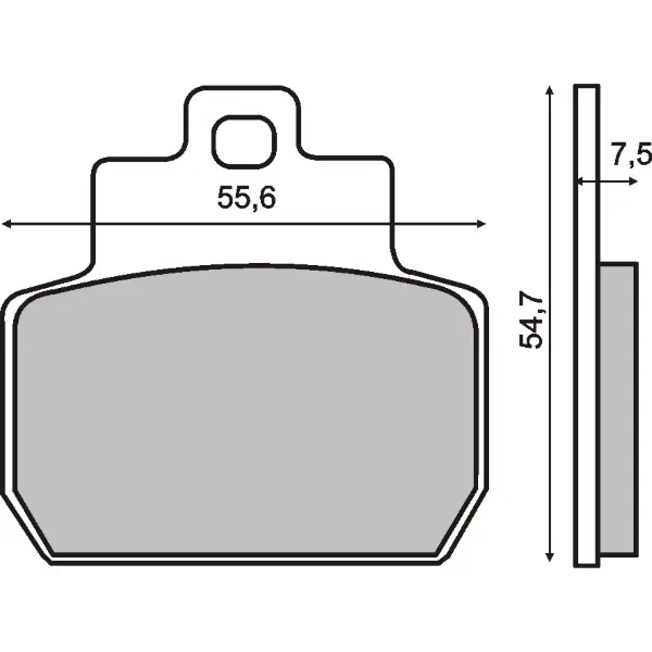 Placute frana Piaggio X8 MP3 125-250 04- 07 Beverley 400-500 05- 09