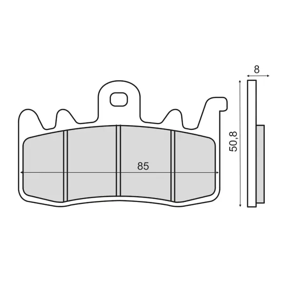 Placute frana (Sinter) BMW R 1200 GS 2013-, echivalent MCB856