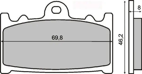 Placute frana sinter Suzuki Cobra 250 fata
