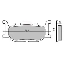 Placute frana sinter Yamaha TDR 125 fata