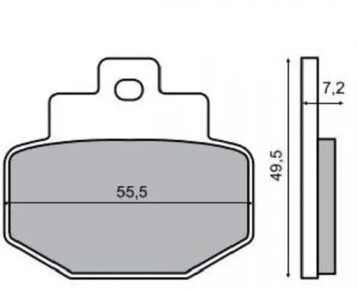 Placute frana spate Piaggio Hexagon