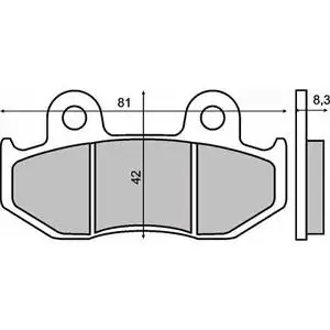 Placute frana Suzuki AN400 Burgman 98-99