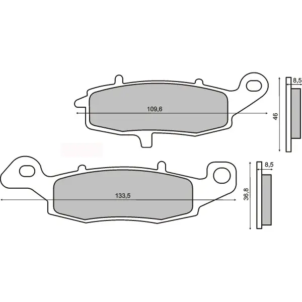 Placute frana Suzuki GS 500 96- 05 GSF 600 Bandit 00- 04