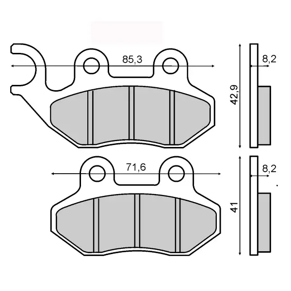 Placute frana SYM 125 Brembo omologate