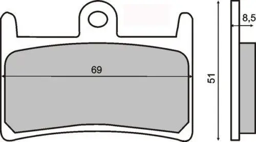 Placute frana Yamaha YZF R7 99- 01 FZS 1000 01- 05 YZF 1000 96- 01