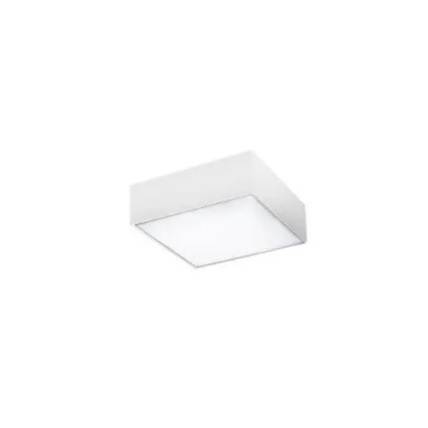 Plafoniera CARENTES SQUARE 22CM - Alb / Lumina calda 3000K