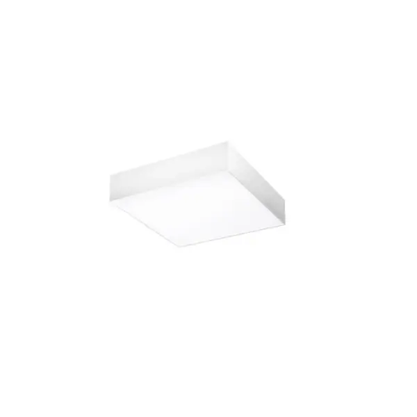 Plafoniera CARENTES SQUARE 40CM - Alb / Lumina neutra 4000K