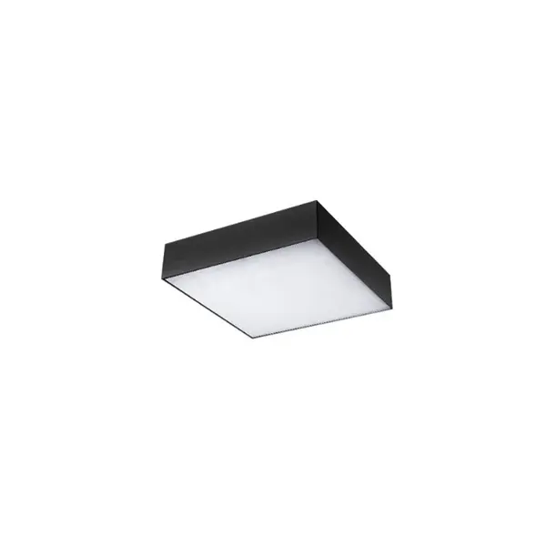 Plafoniera CARENTES SQUARE 40CM - Negru / Lumina neutra 4000K