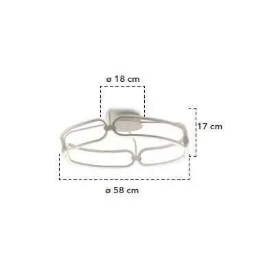 Plafoniera FINITY - 60cm