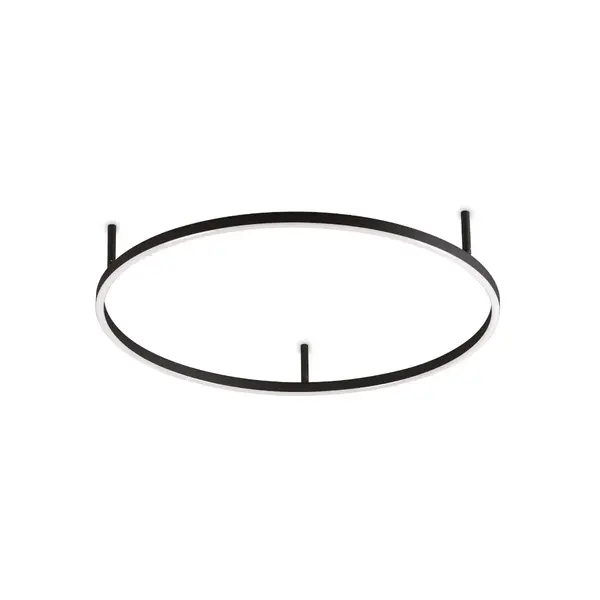 Plafoniera KAMILA SLIM BLACK - Ø 70 cm
