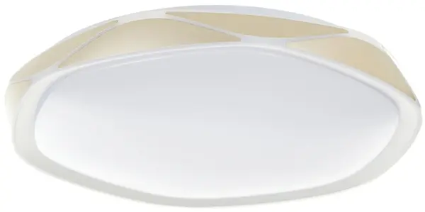 Plafoniera LED cu control inteligent Elbulgaria - Diamond, 4000T/500 GD, 80W, IP20, auriu
