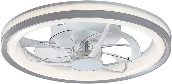Plafoniera LED cu ventilator Rabalux - Fanricius 71335, 40W, argintiu-alb