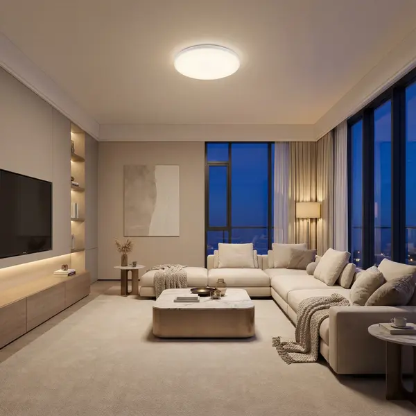 Plafoniera led ECO IP40 Rotunda Alba Fi370, 35W, 6500K, lumina rece - Default Title