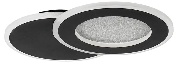 Plafonieră LED Rabalux - Lureo, 24W, 3000-6500K, 35cm, cu telecomandă, negru