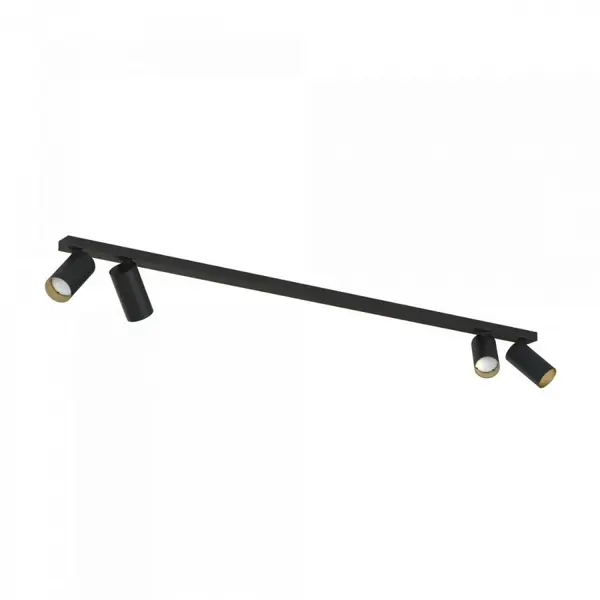 Plafoniera MONOS 4L - Negru/Gold