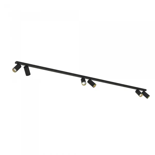 Plafoniera MONOS 6L - Negru/Gold