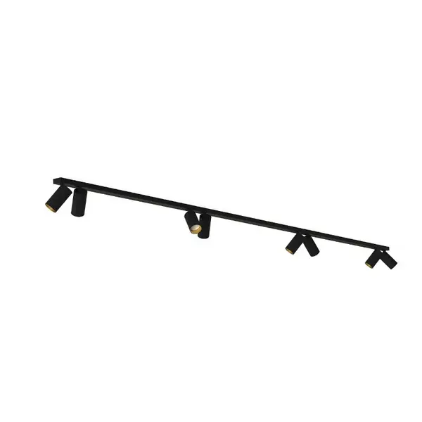 Plafoniera MONOS 8L 300 CM - Negru/Gold