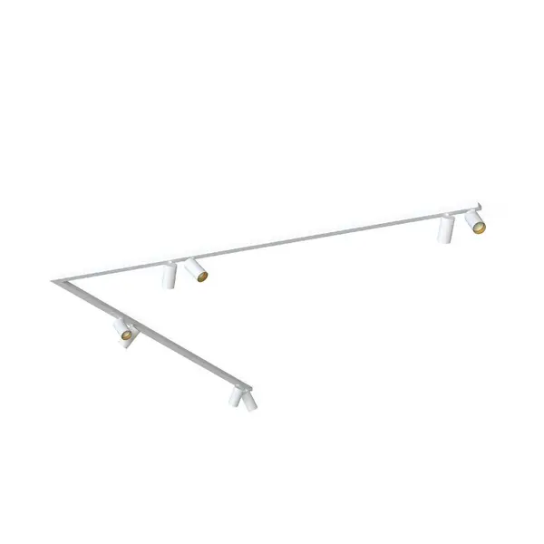 Plafoniera MONOS CORNER 8L 2 x 200 CM - Alb/Gold
