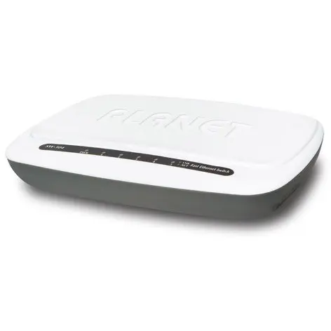 Planet 5-Port 10/100Base-TX Ethernet Switch, Plastic