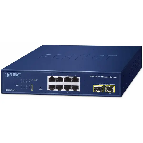Planet Switch Planet, 8 Porturi Gigabit, 2 Sloturi SFP