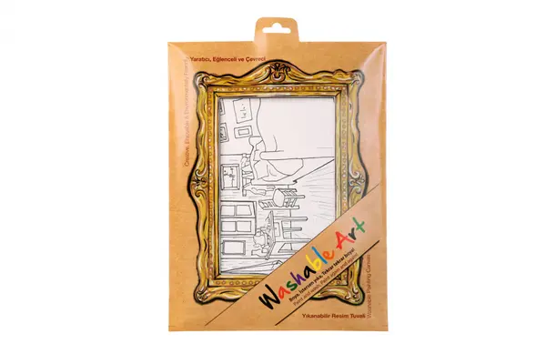 Plansa Reutilizabila de Colorat , Washable Art , Vincent van Gogh: , zCamera la Arles, , 25 A 35 cm