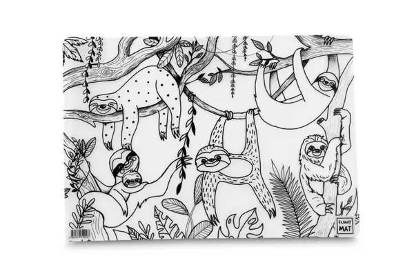 Plansa reutilizabila Funny Mat pentru colorat model Lenesi, 48x33.5 cm