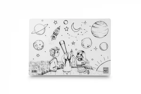 Plansa reutilizabila Funny Mat pentru colorat model Stele, 48x33.5 cm