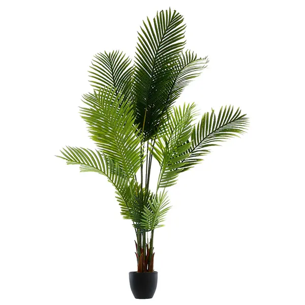 Planta artificiala ghiveci Verde 9, Verde/Negru, 114x105x180 cm