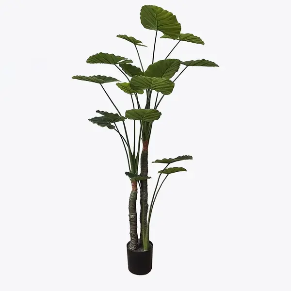 Planta decorativa cu ghiveci Taro Plant Verde 90x90x180 cm