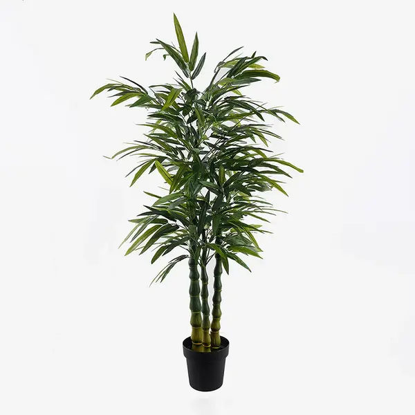 Plantă decorativă în ghiveci cu bambus Arti, verde, 70x150 cm