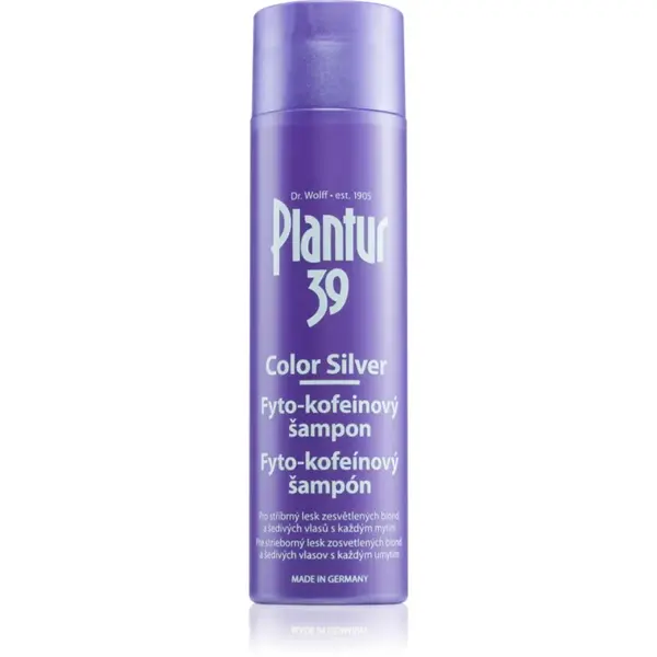 Plantur 39 Color Silver sampon pe baza de cafeina neutralizeaza tonurile de galben 250 ml