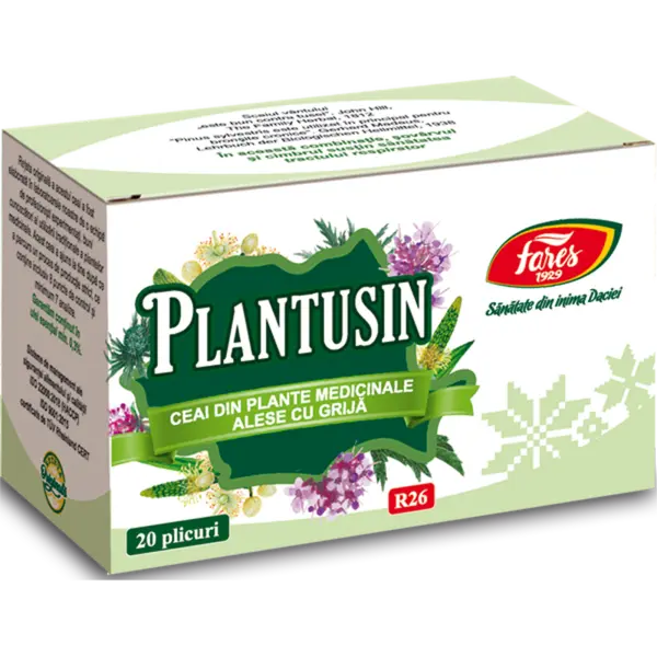 Plantusin (antibronsic), R26, ceai la plic, Fares | 20 plicuri