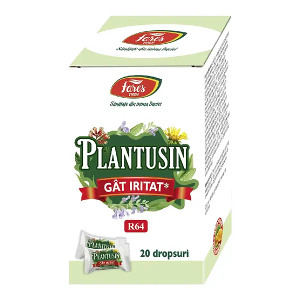 Plantusin gat iritat, 20 dropsuri, Fares