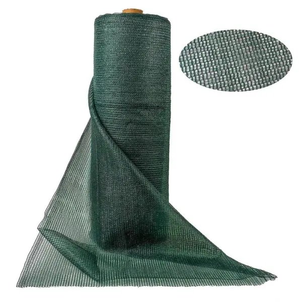 Plasa de Umbrire, 2 m x 25 m, Umbrire 90 %, Protectie UV, 50 g / mp, Zilan
