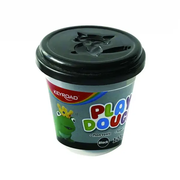 Plastilina 120g borcan,negru