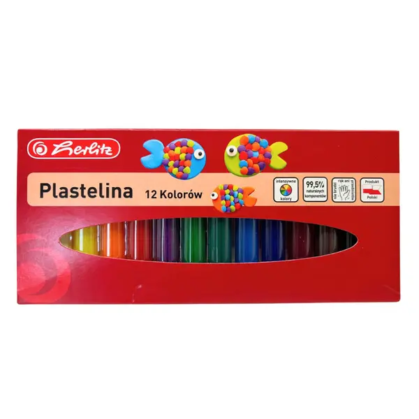 Plastilina, 12culori/cutie, Herlitz
