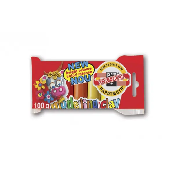 Plastilina 5culori/set, 100g, Koh-I-Noor