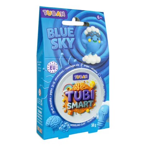 Plastilina creativa inteligenta TUBI SMART - Blue Sky, 50 g