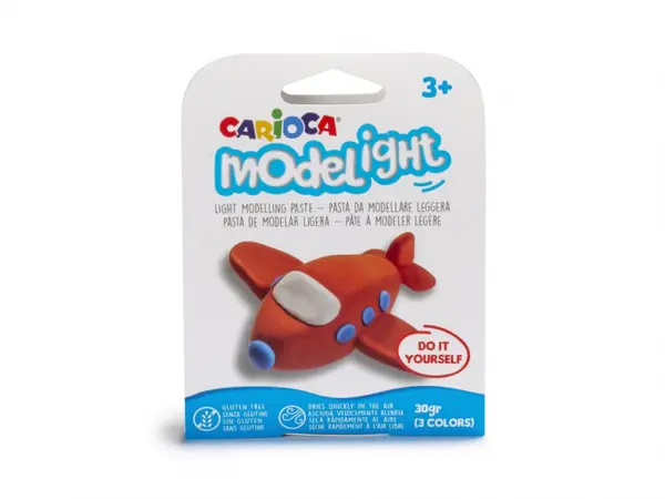 Plastilina ModeLight Carioca mijloace de transport, 3 modele