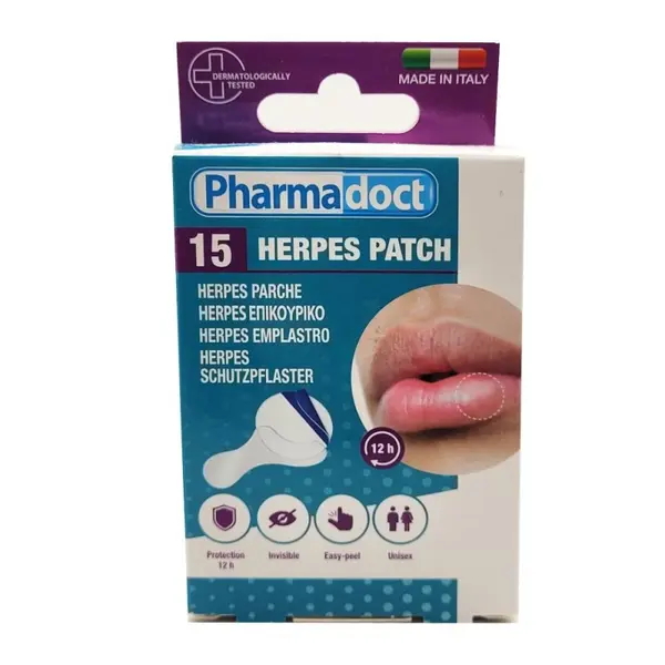 Plasture Anti-herpetic, Pharmadoct, 15 Bucati
