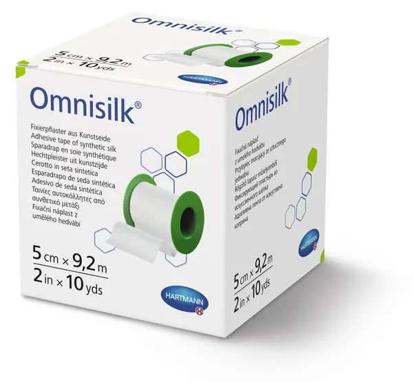 Plasture Omnisilk 5 cm x 9.2 m – Matase sintetica Hartmann