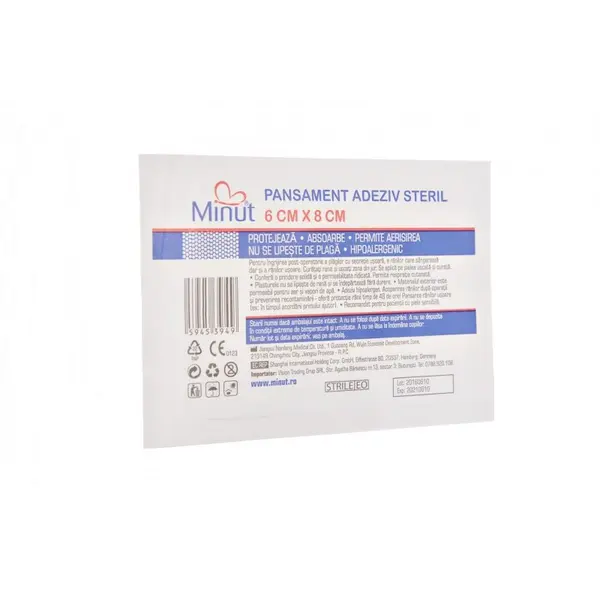 Plasture steril Pore 6CM X 8CM, Minut
