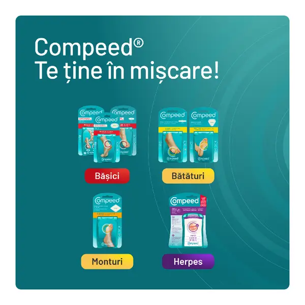Plasturi pentru basicile cauzate de pantofii cu toc, 5 bucati, Compeed