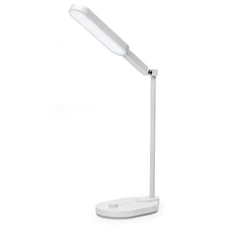 Platinet Lampa de birou LED Platinet PDL807 Luna 10W, 48 LED, USB-C, reglabila, Alba