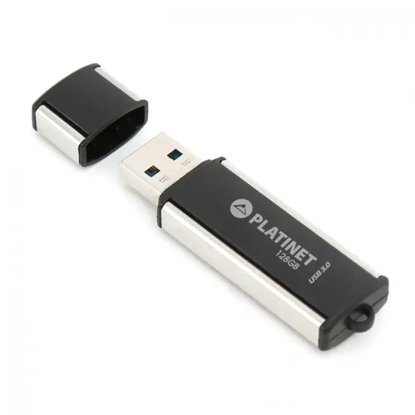 Platinet Memorie USB Platinet 128GB X-Depo, USB 3.0, 75MB/s, Negru-Argintiu