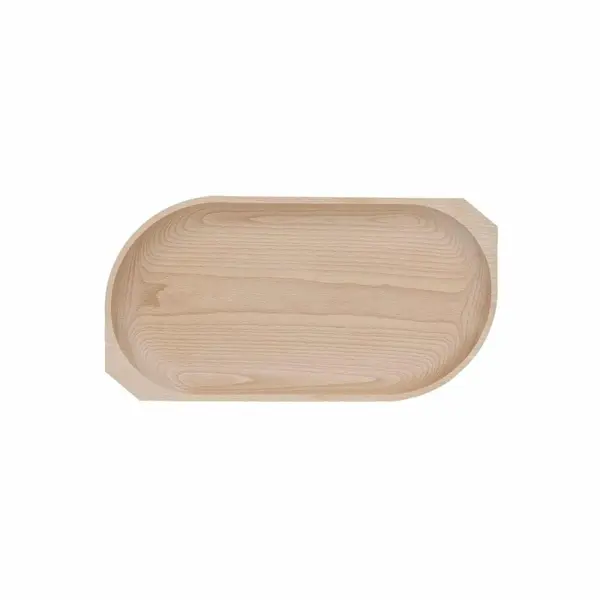 Platou cu Un Compartiment, Lemn de Fag, 44 x 23 x 2.5 cm
