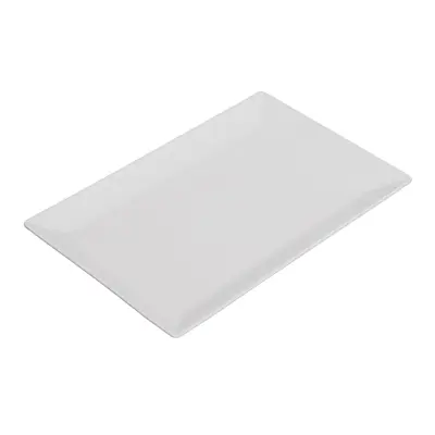Platou dreptunghiular pentru servire,ceramica,alb 34x23 cm